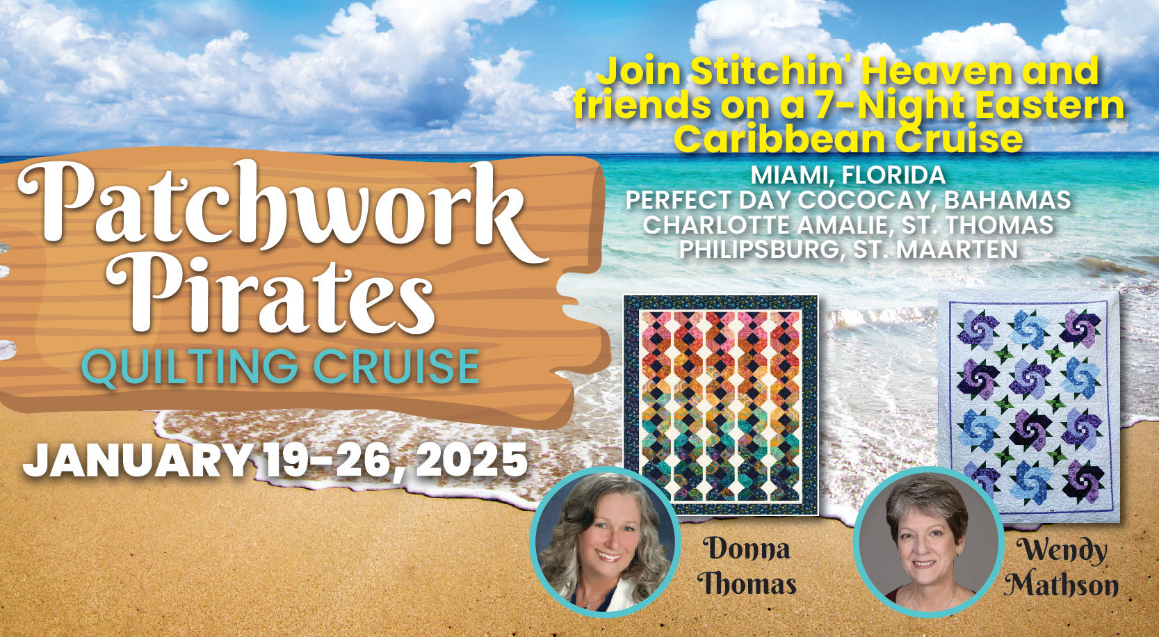 2025 Patchwork Pirates Quilting Cruise Stitchin Heaven