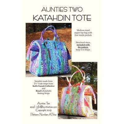 Aunties Two Patterns - Katahdin Tote Pattern AT641