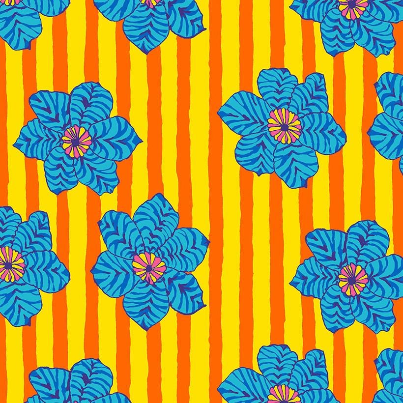 Kaffe Fassett Collective - Zebra Lily Orange – Stitchin' Heaven