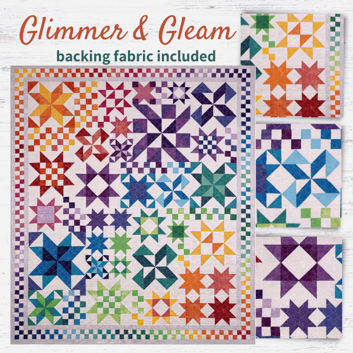 Glimmer & Gleam Block of the Month - Begins May 2024 P-GLIMMER-MAY24