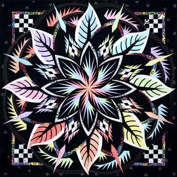 Jungle Magnolia Fabric Only Quilt Kit - Timeless Colostock Pastel
