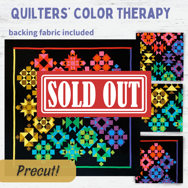 Precut! Quilter's Color Therapy Block of the Month - Begins May 2024 P-COLORTHER-MAY24