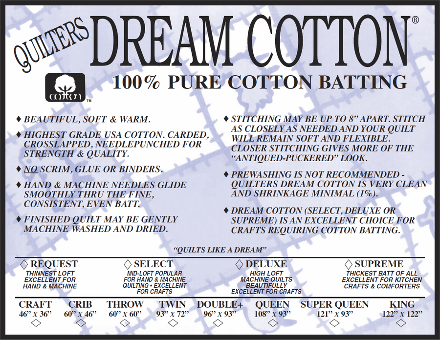 Quilter's Dream - Natural Dream Cotton Deluxe Double N6D
