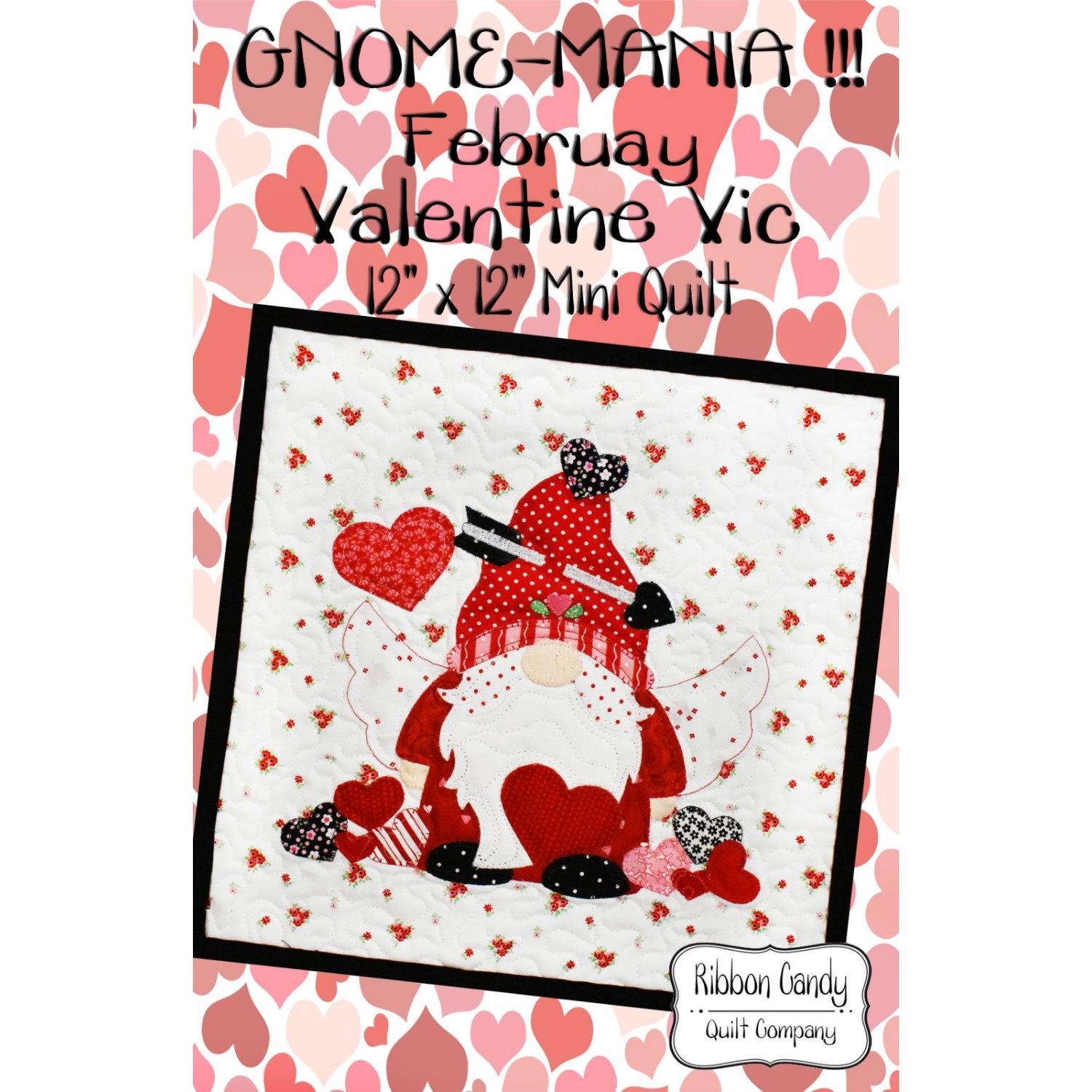 Gnome-Mania – Valentine Vic Mini Quilt Kit | Quilting - Stitchin