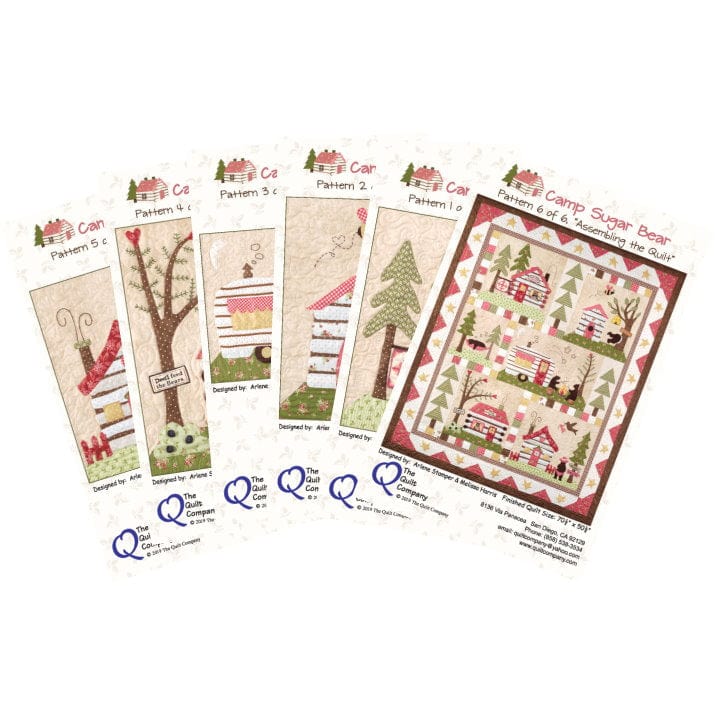 Camp Sugar Bear The Complete Set of Patterns - The Quilt Company CAMP107