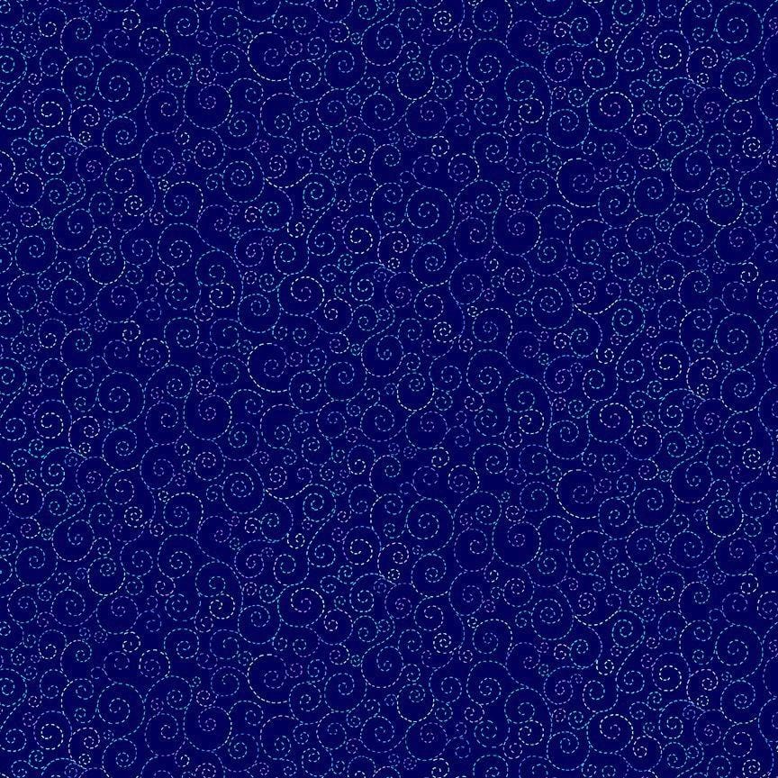 Indigo Garden - Indigo Garden Swirls Navy – Stitchin Heaven