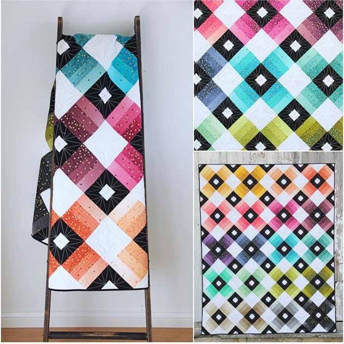 V and Co. - Ombre Lattice Quilt Pattern 727908837698