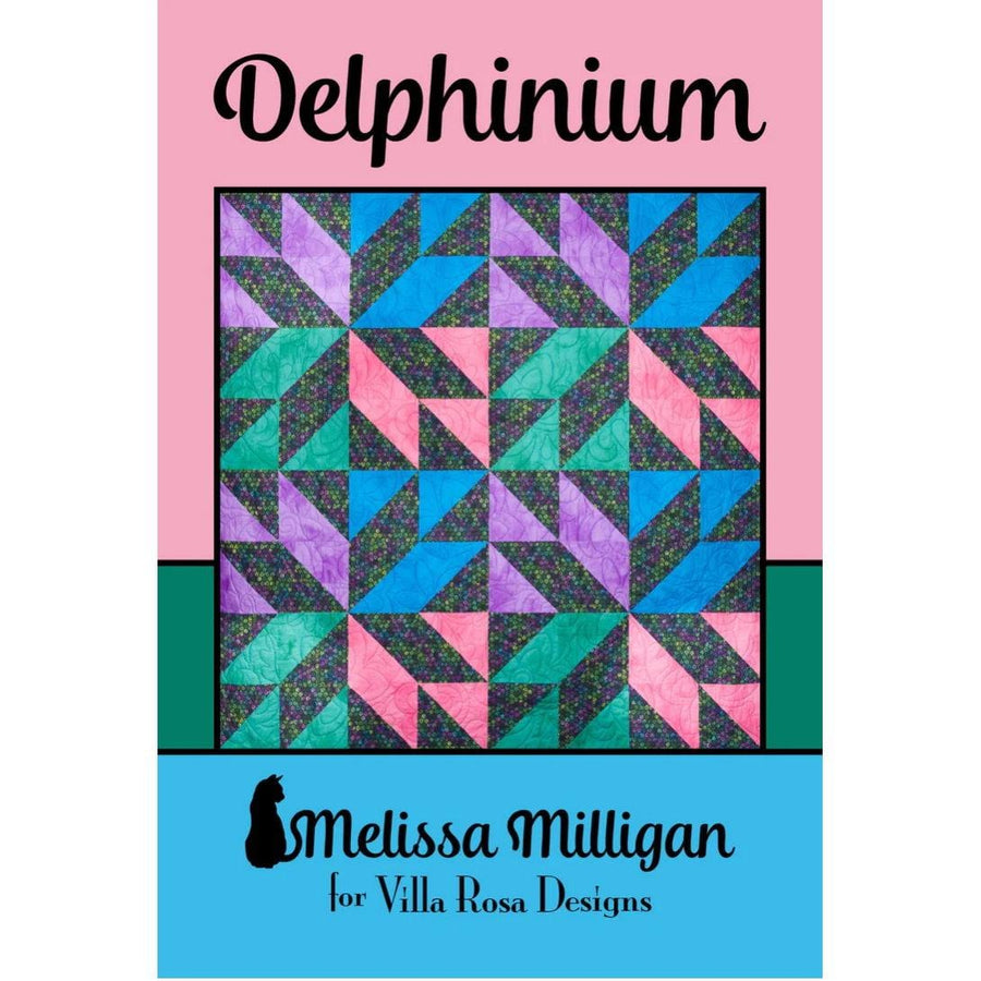 Villa Rosa Postcard - Delphinium Quilt Pattern 609670632148
