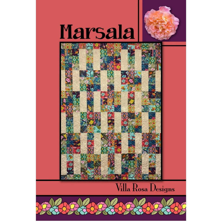 Villa Rosa Postcard - Marsala Quilt Pattern 609670632117