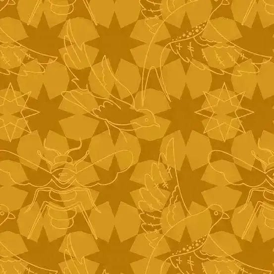 Sun Print Luminance - Flourish - Amber Andover Fabrics/CIT 