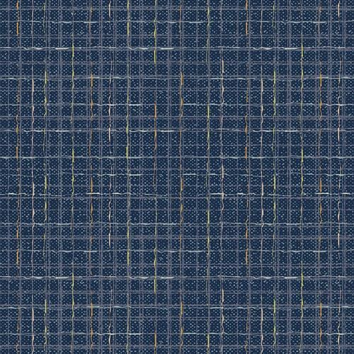 Checkered Elements Tweed Edition - Tweed Indigo Art Gallery Fabrics 