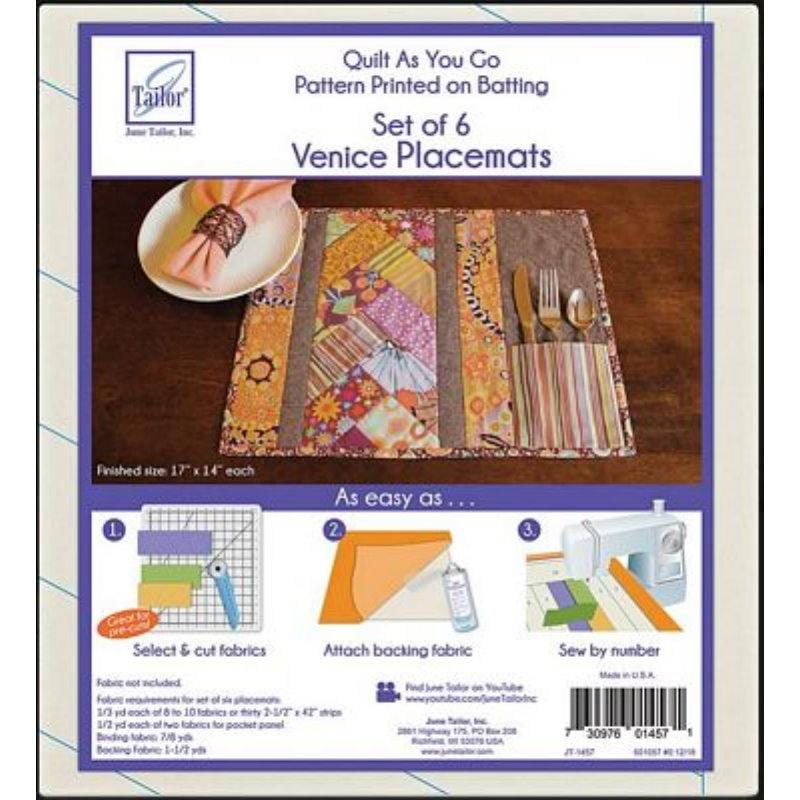 Quilt As You Go Placemat Venice Pattern Stitchin Heaven