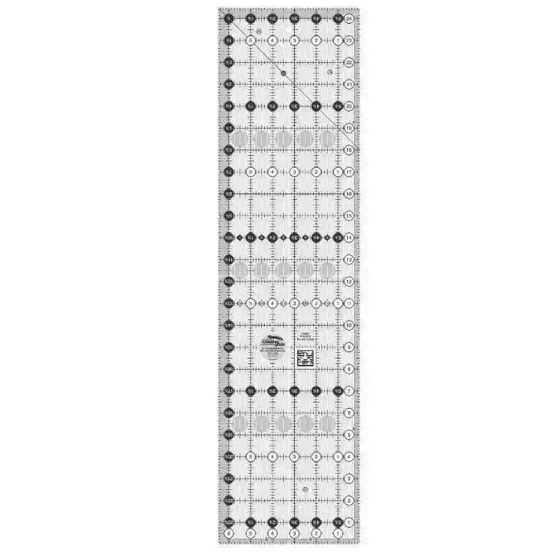Creative Grids Quilt Ruler  6 1/2" X 24 1/2" Checker Distributors 