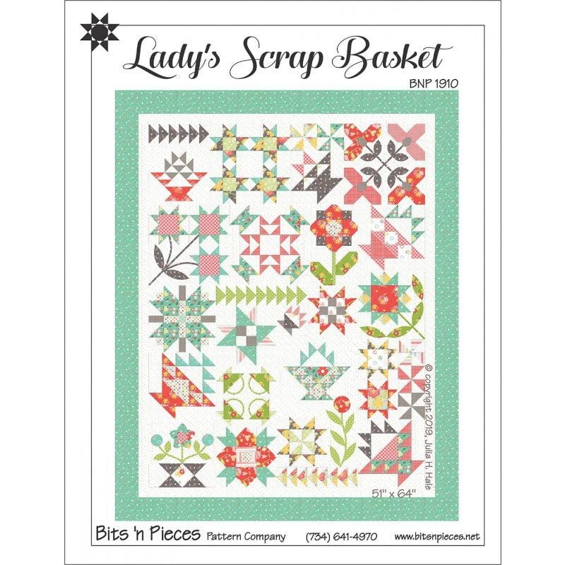 Lady's Scrap Basket Quilt Pattern Checker Distributors 