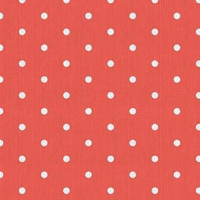 Vintage Sewing Stash - Retro Polka Dots Orange Checker Distributors 