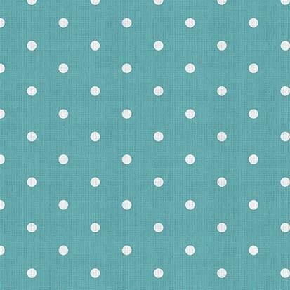 Vintage Sewing Stash - Retro Polka Dots Teal Checker Distributors 