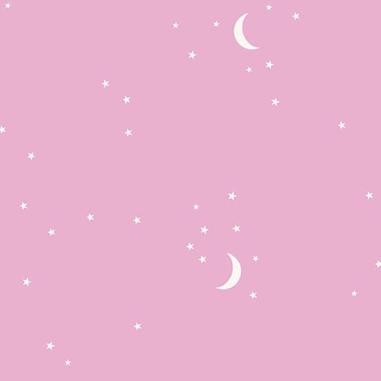 Moon and Stars - Pink Choice Fabrics 