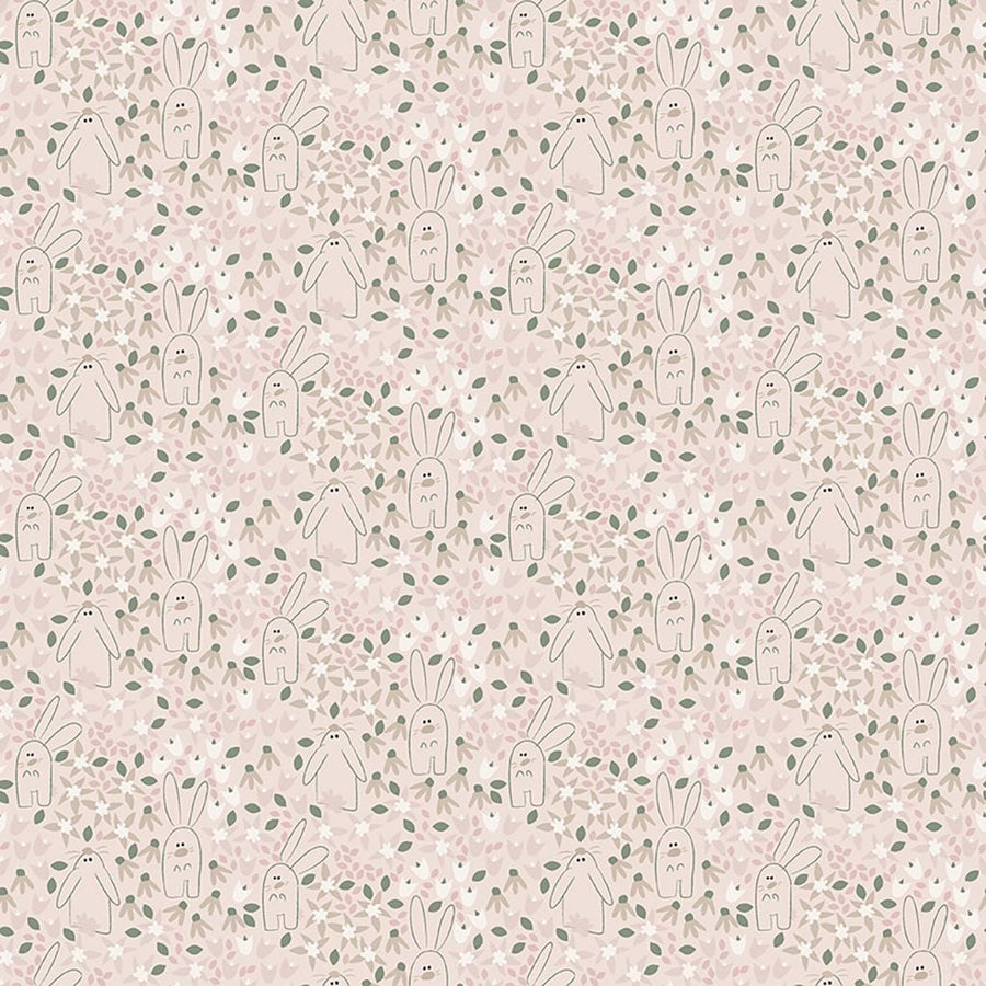 Hunny Bunny - Packed Floral Pale Pink Clothworks Textiles, Inc. 