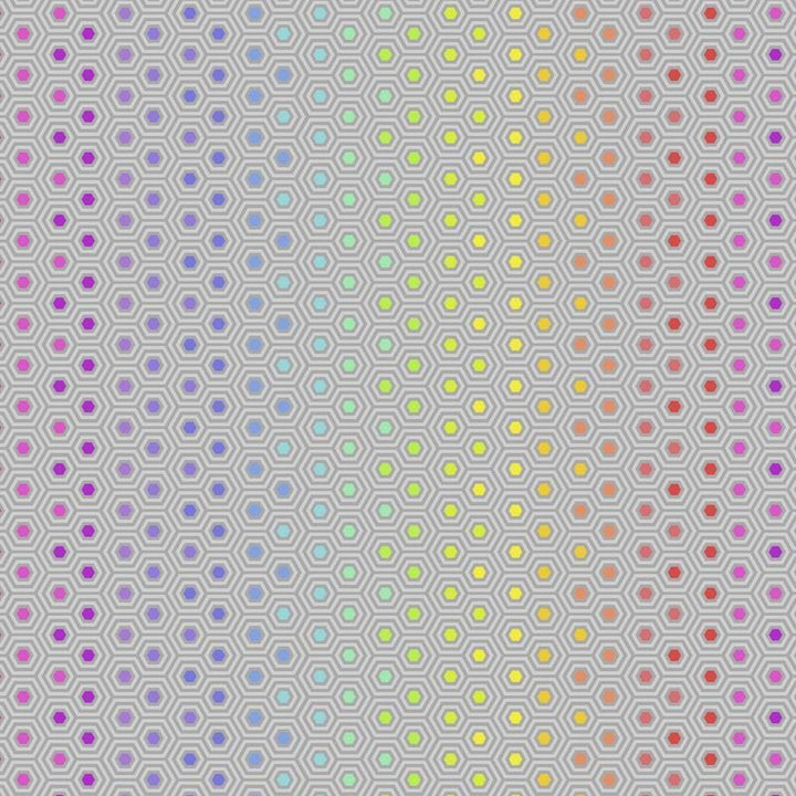 FreeSpirit - Tula's True Colors - Hexy Rainbow Dove FreeSpirit Fabrics 
