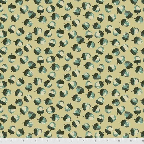 Trees - Acorn - Aqua FreeSpirit Fabrics 