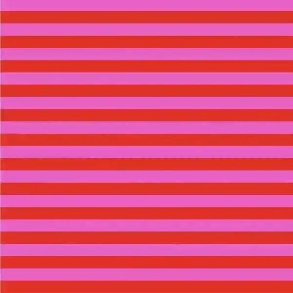 Tula's True Colors - Tent Stripe - Peony FreeSpirit Fabrics 