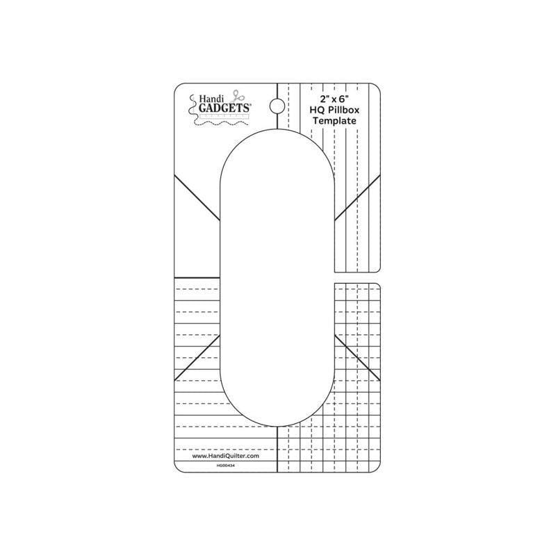 Handi Quilter - Pillbox Template 2 inch x 6 inch Handi Quilter 