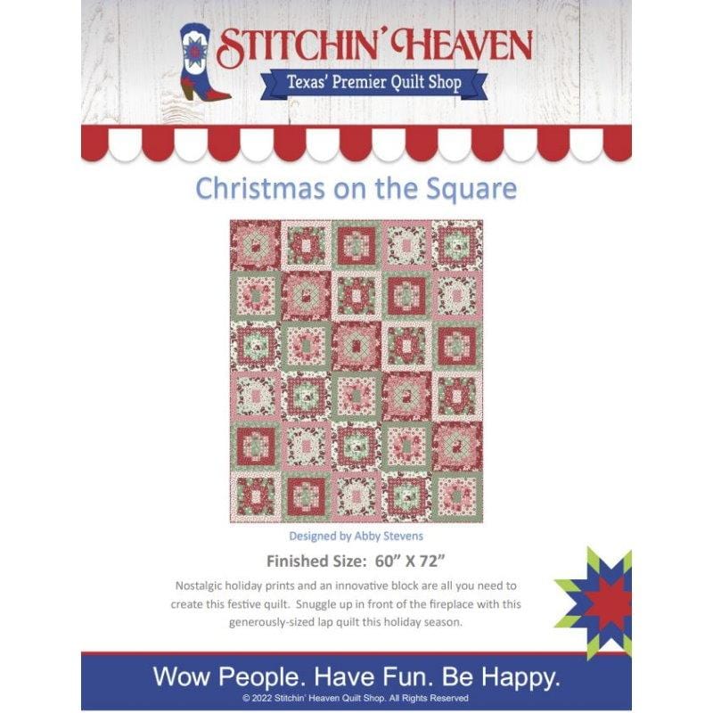 Christmas On The Square Digital Quilt Pattern by Stitchin' Heaven IN HOUSE 