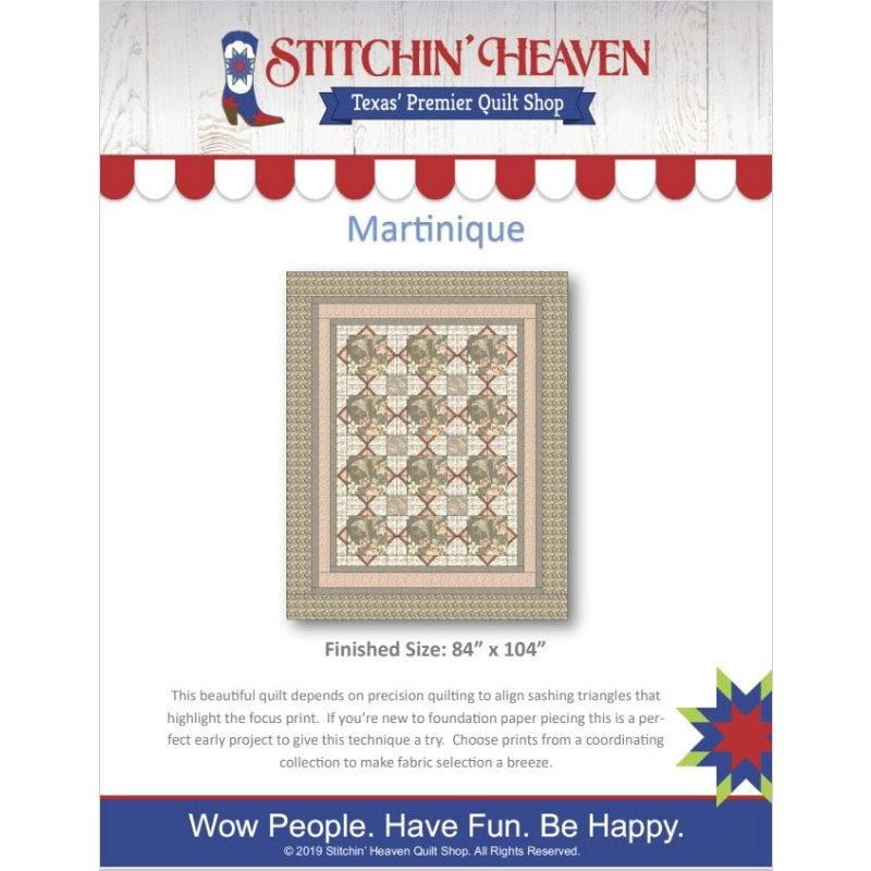 Digital Download - Martinique Quilt Pattern by Stitchin' Heaven IN HOUSE 