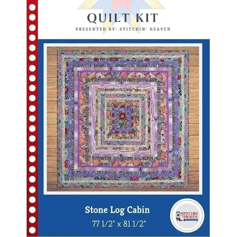 Kaffe Fassett- Shell factory Log Cabin Quilt Kit- featuring Kaffe February 2022- Perfect for Beginners