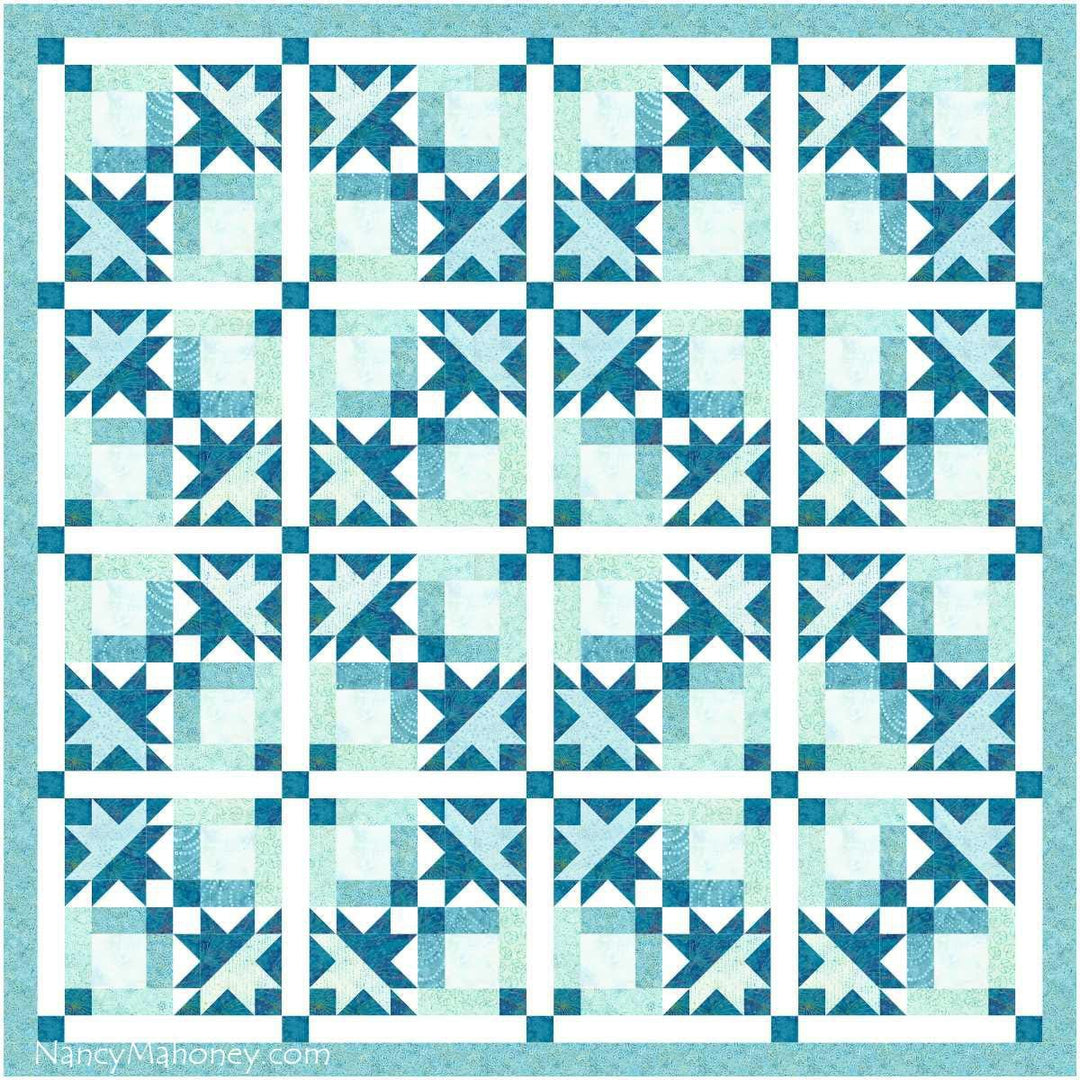 Star Dance 2 Color Way Quilt Kit IN HOUSE 