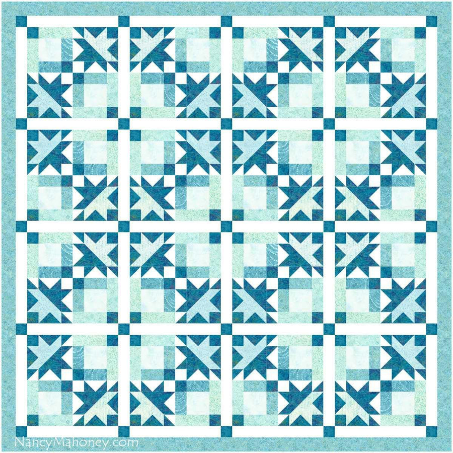 Star Dance 2 Color Way Quilt Kit IN HOUSE 