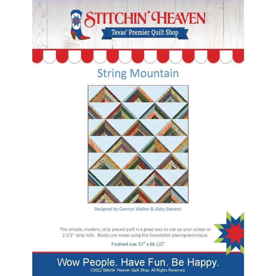 String Mountain - Digital Quilt Pattern by Stitchin' Heaven IN HOUSE 