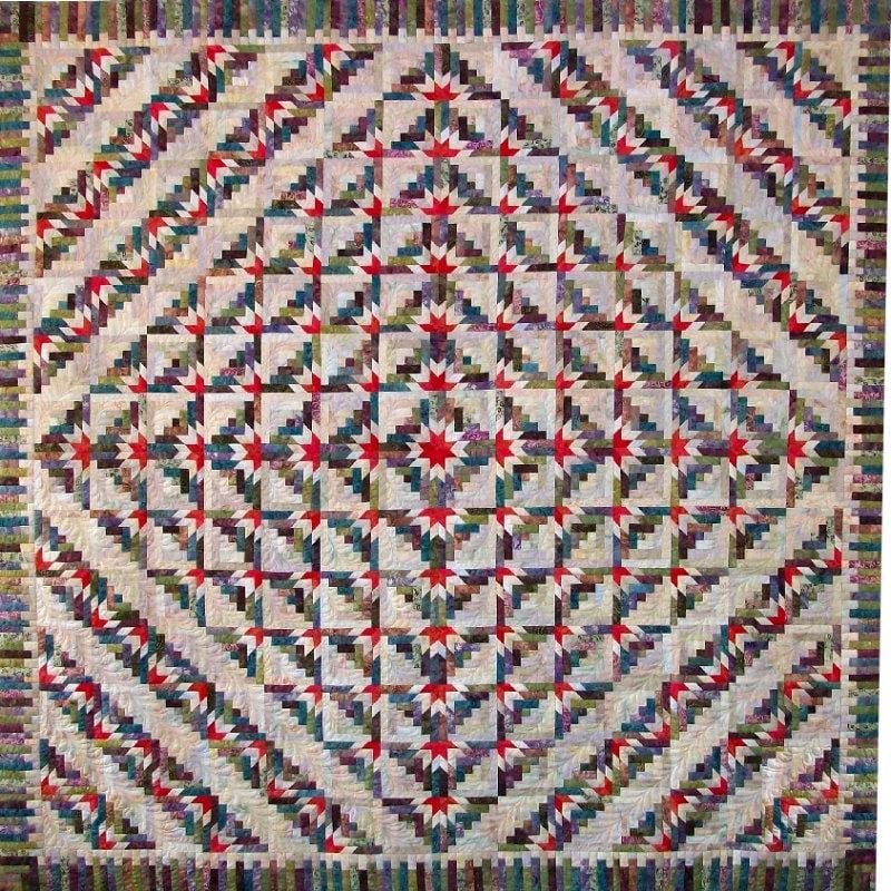 Timberline Log Cabin Quilt Kit Stitchin Heaven