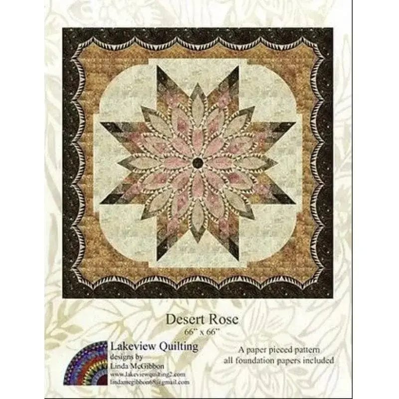 Desert Rose Quilt Pattern LAKEVIEW QUILTING 