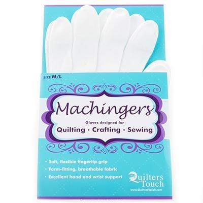 Quilters Touch - Machingers Quilting Gloves Size Med / Lrg BREWER 