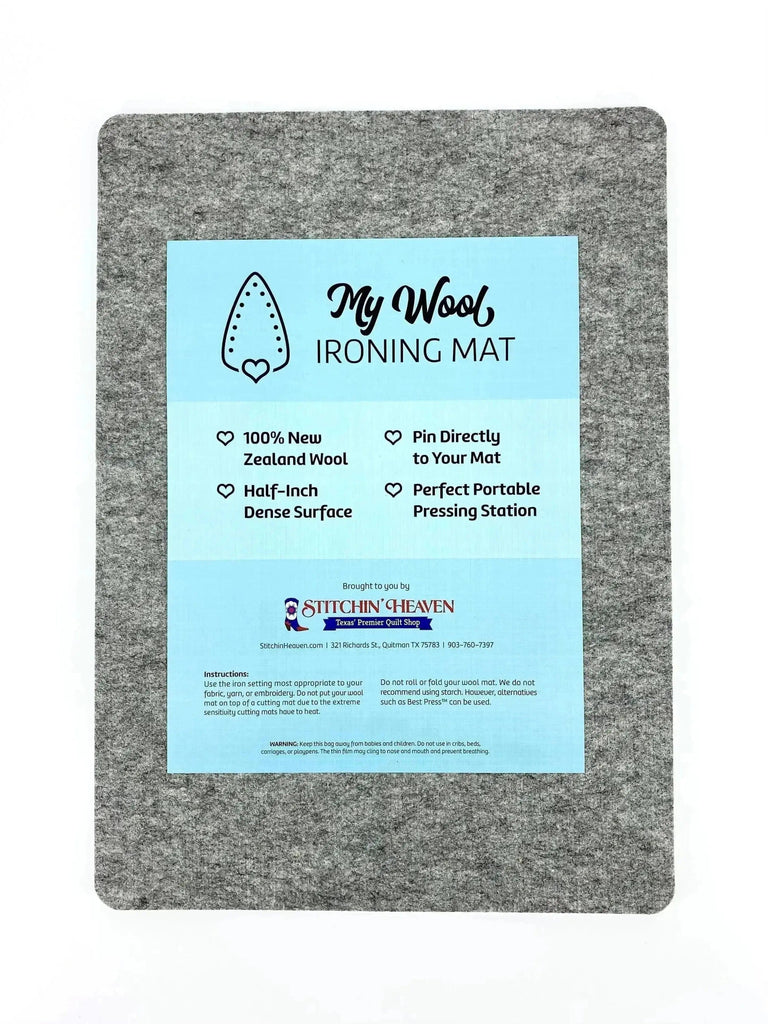 Wool Pressing Mat for Quilters - Ironing Pad for Sewing & Quilting Supplies