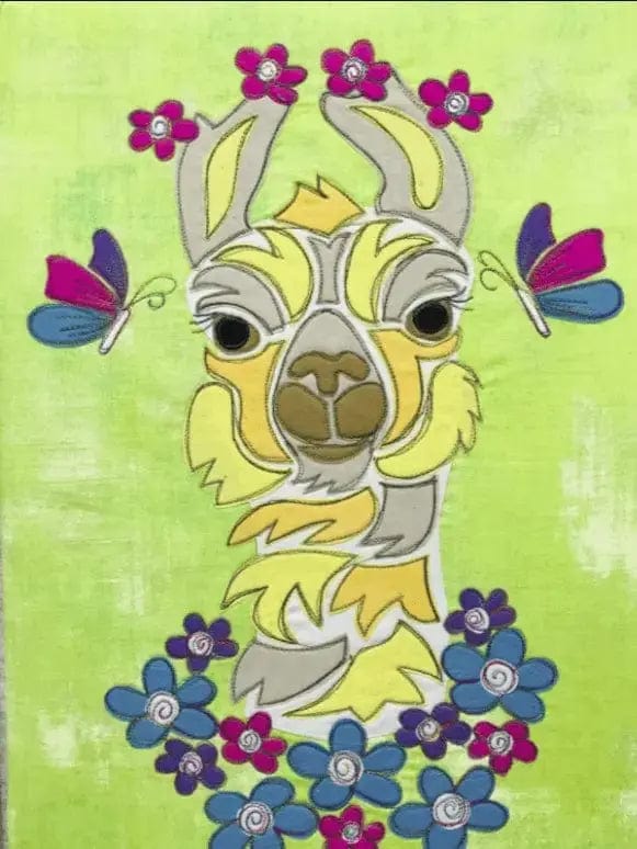 Lucy the Llama Applique Pattern Pattern Poole 