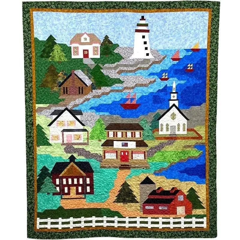 All Roads Lead to the Sea Pattern Quilt Woman 
