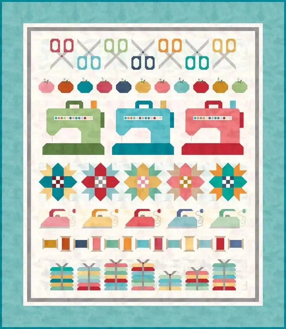 Lori Holt's - Sew by Row Quilt Pattern Riley Blake 