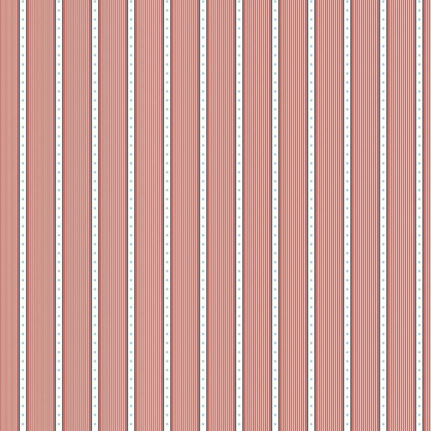 Portsmouth - Nautical Stripes Red C12915-RED