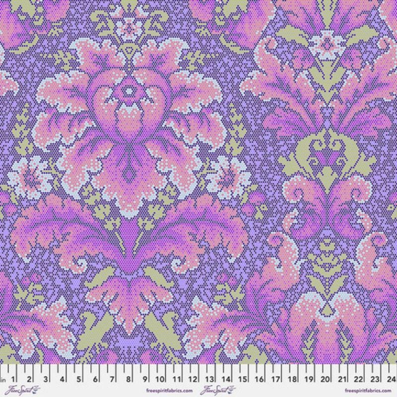 Parisville DejaVu - Damask Dot Violet FreeSpirit Fabrics 