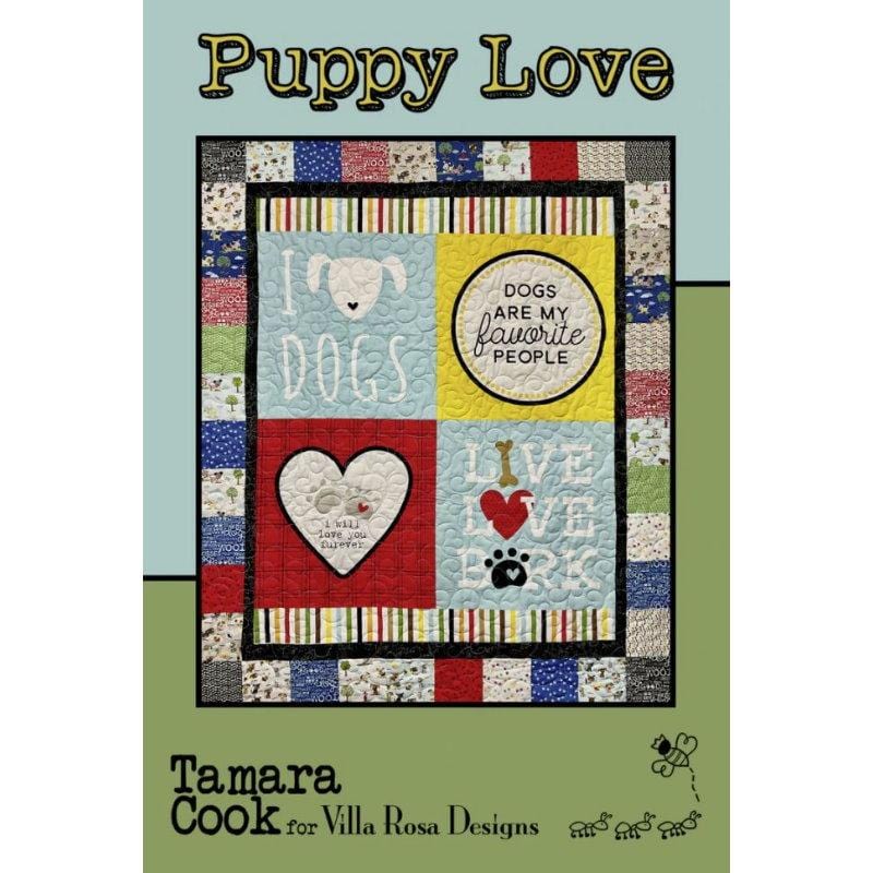 Villa Rosa Postcard - Puppy Love Quilt Pattern Villa Rosa Designs 