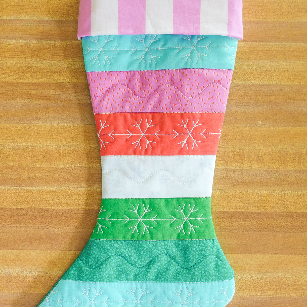 Jumbo Stitch Quilted Christmas Stockings