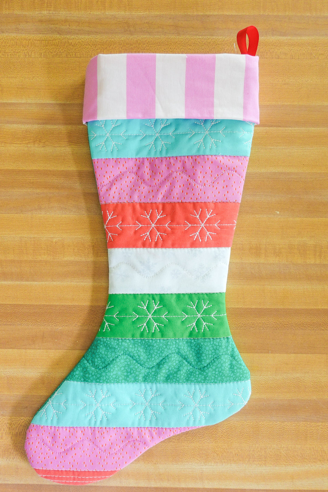 Jumbo Stitch Quilted Christmas Stockings