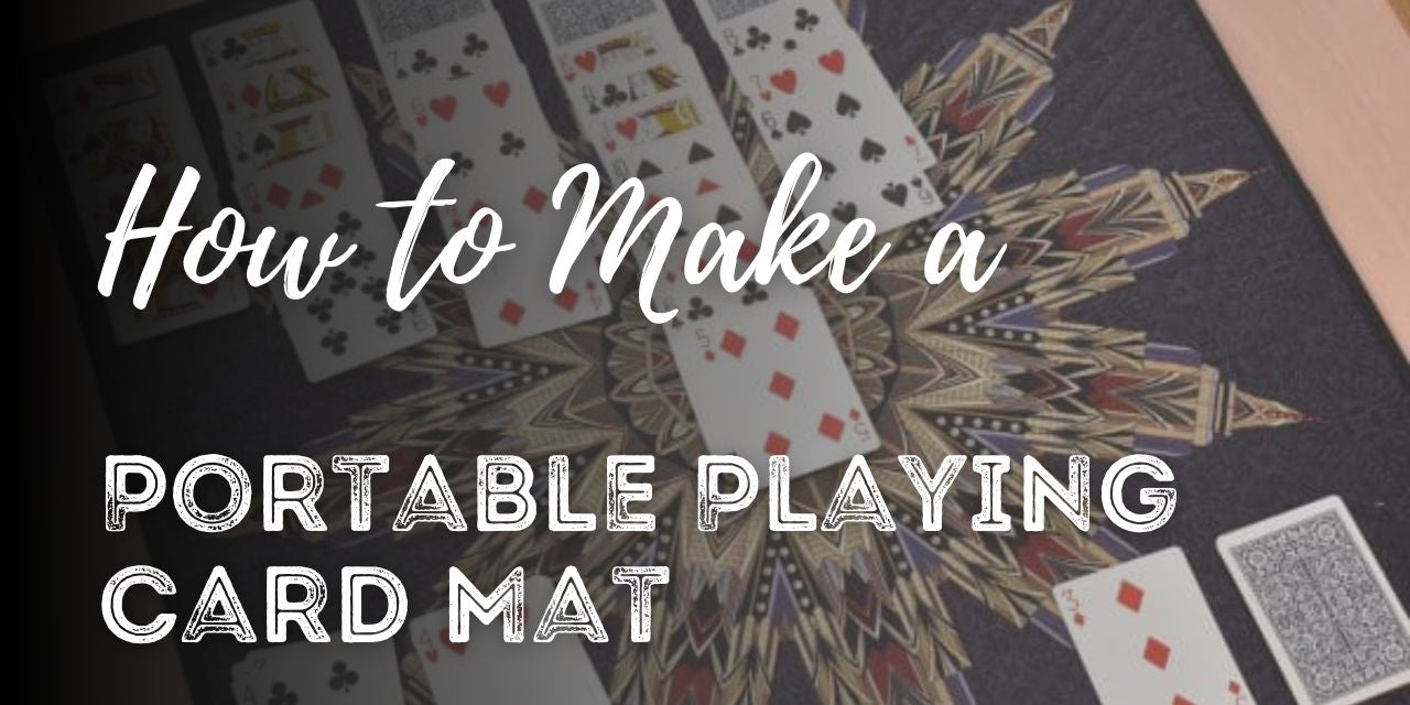 Portable playing card mat