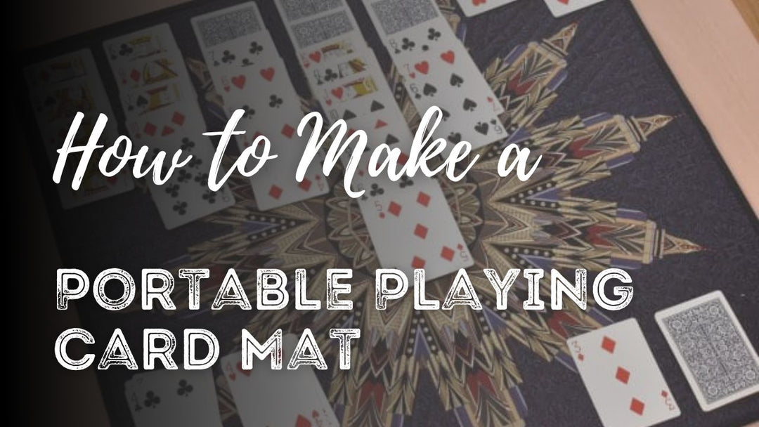 Portable playing card mat