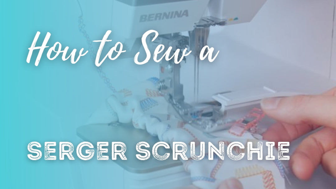 Sewing a serger scrunchie