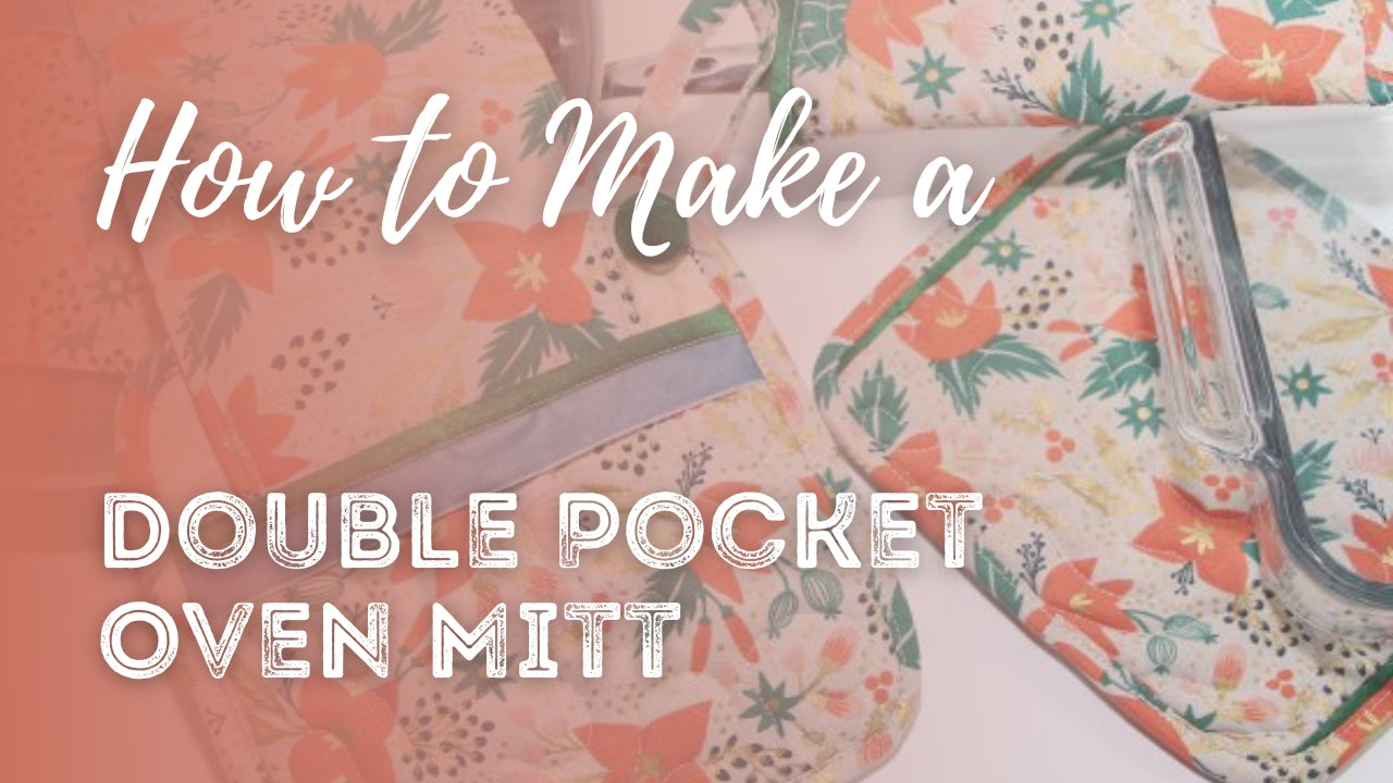 Double-pocket oven mitt
