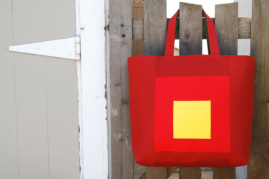 How to make a color block tote bag blog