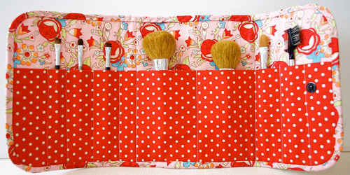 How to Make a Folding Cosmetic Brush Case